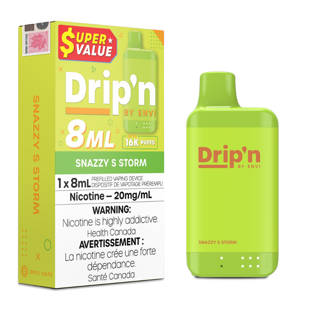Dripn by Envi 8mL Disposable - Snazzy S Storm 20mg