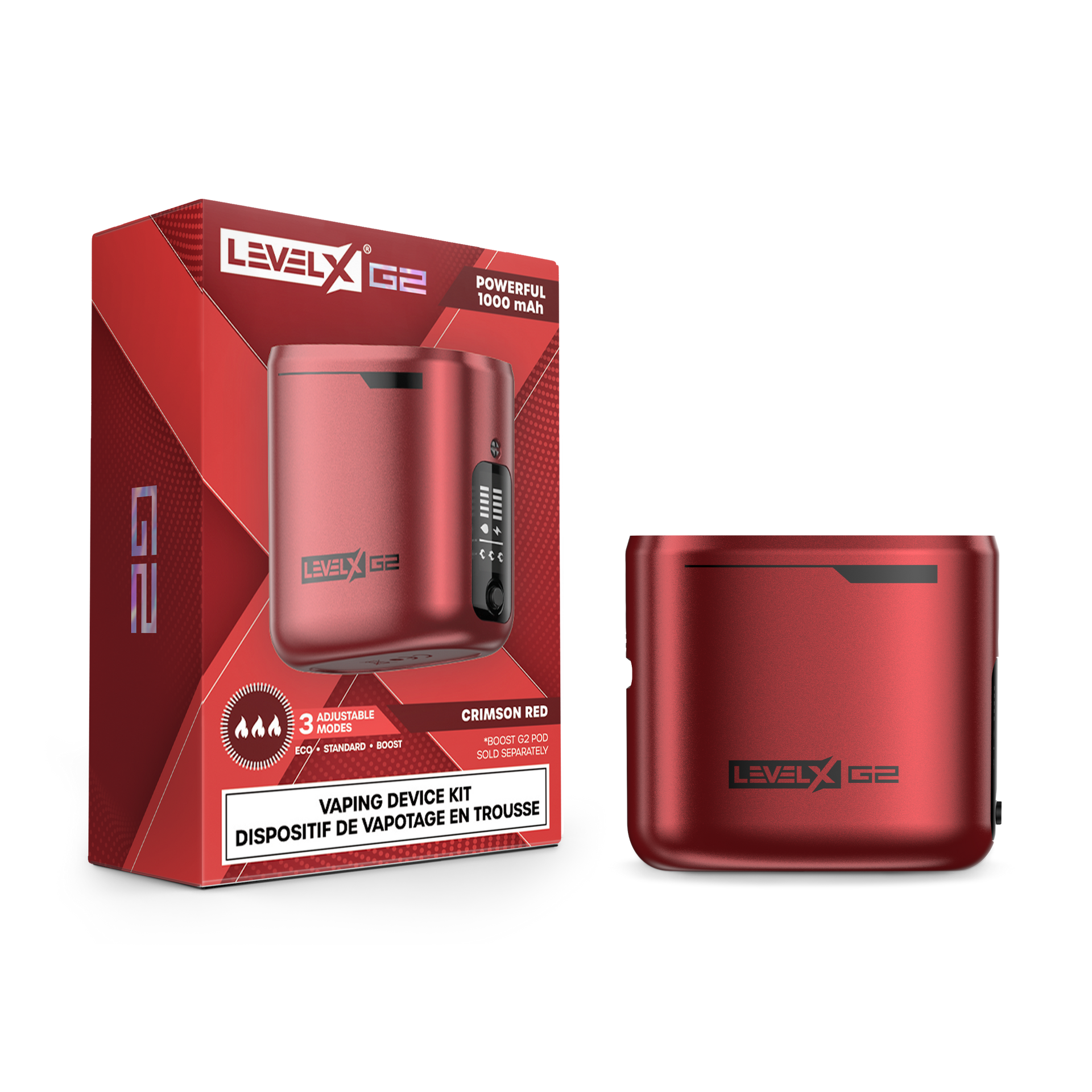 Level X Boost G2 Base 1000 Device Kit - Crimson Red