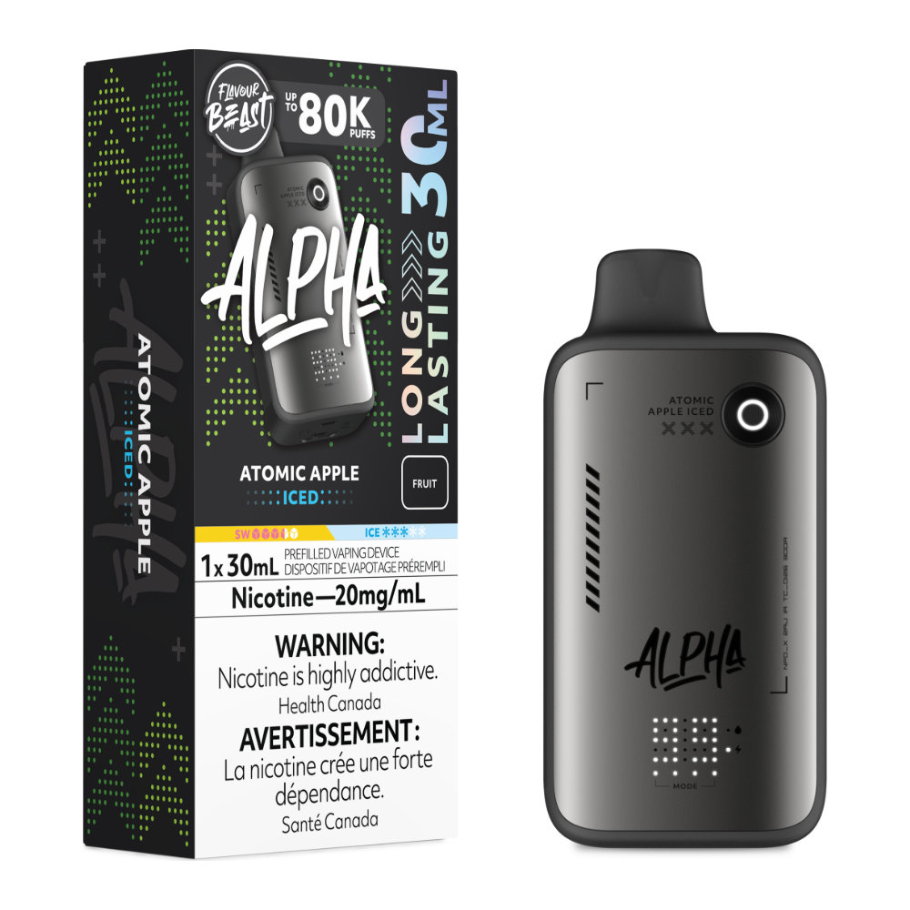 Flavour Beast Alpha Disposable - Atomic Apple Iced 20mg