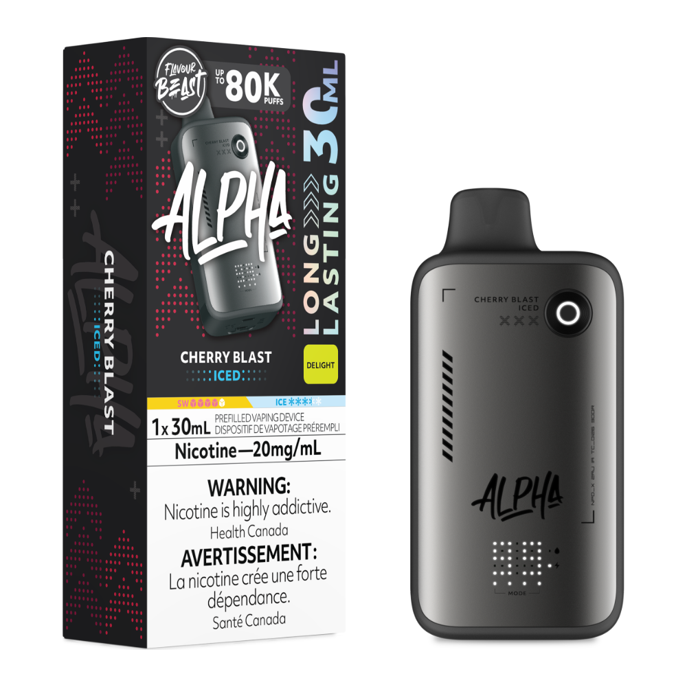 Flavour Beast Alpha Disposable - Cherry Blast Iced 20mg