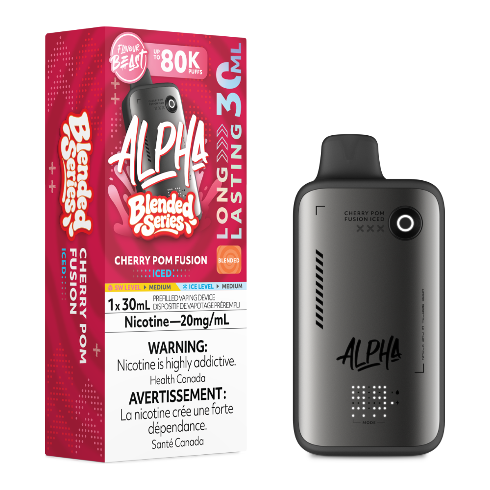 Flavour Beast Alpha Disposable - Cherry Pom Fusion Iced 20mg