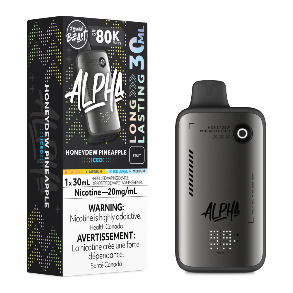 Flavour Beast Alpha Disposable - Honeydew Pineapple Iced 20mg