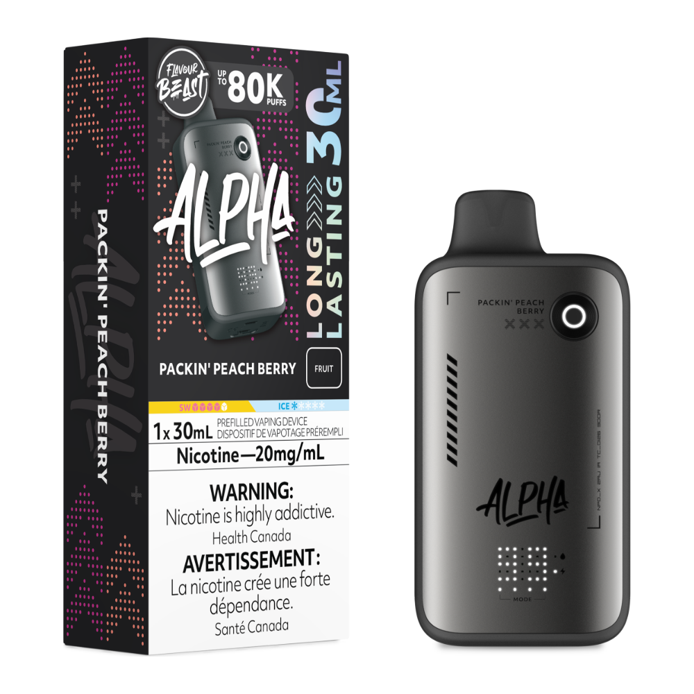 Flavour Beast Alpha Disposable - Packin Peach Berry 20mg