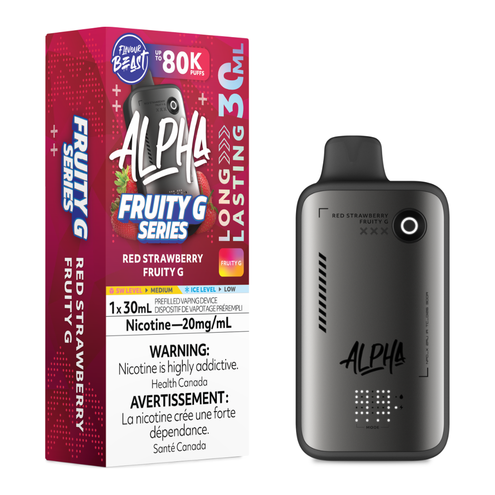 Flavour Beast Alpha Disposable - Red Strawberry Fruity G 20mg