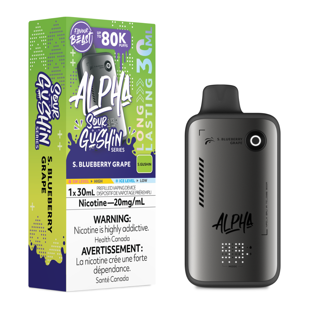 Flavour Beast Alpha Disposable - S. Blueberry Grape 20mg