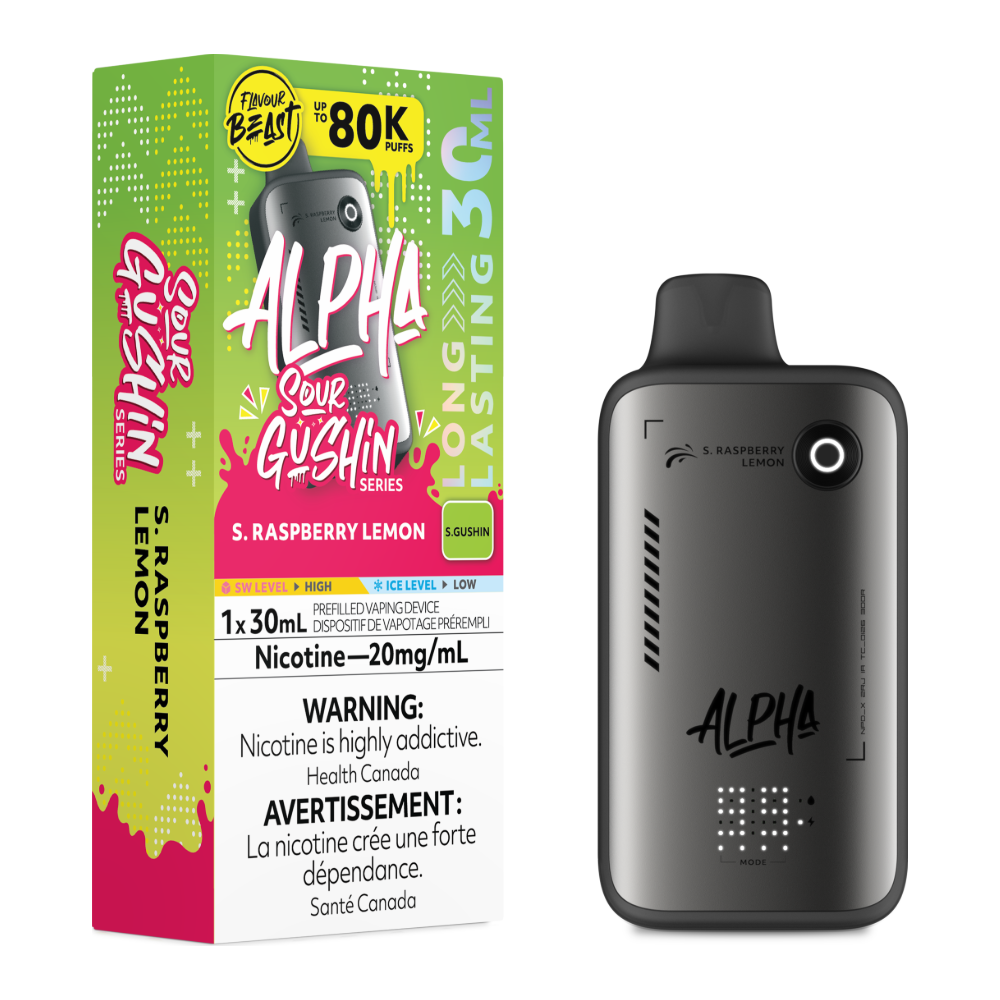 Flavour Beast Alpha Disposable - S. Raspberry Lemon 20mg