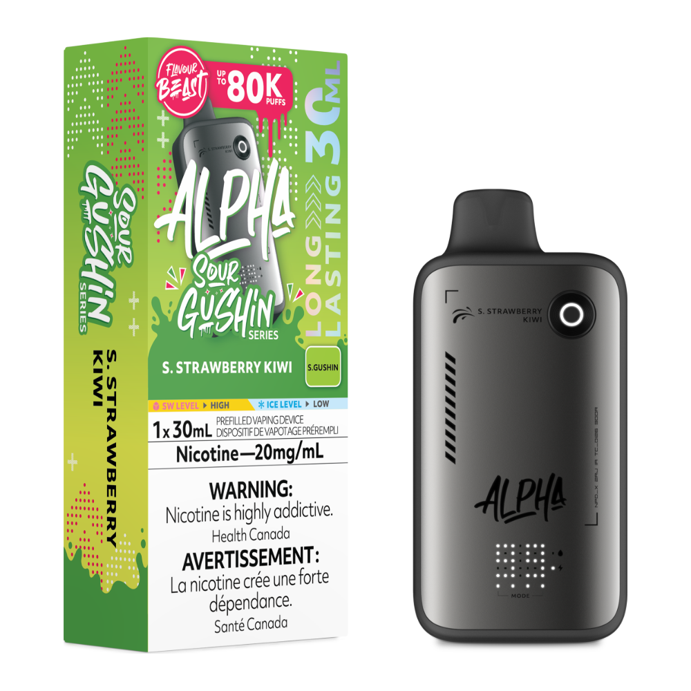 Flavour Beast Alpha Disposable - S. Strawberry Kiwi 20mg