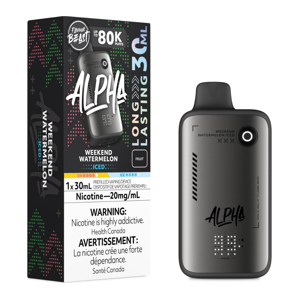 Flavour Beast Alpha Disposable - Weekend Watermelon Iced 20mg