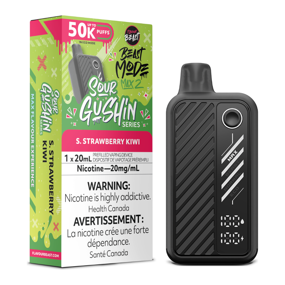 Flavour Beast Beast Mode Max 2 Disposable - S.G. S. Strawberry Kiwi 20mg