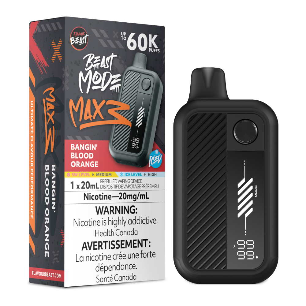 Flavour Beast Beast Mode Max 3 Disposable - Bangin Blood Orange Iced 20mg