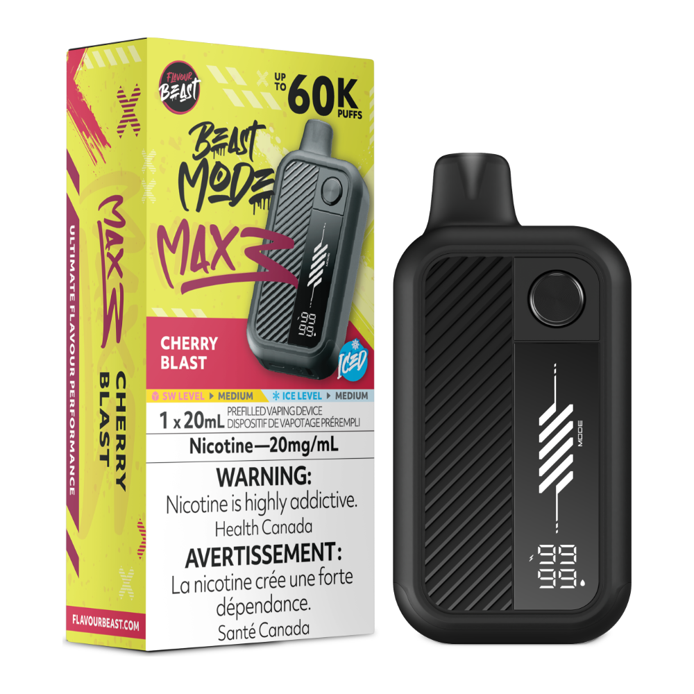 Flavour Beast Beast Mode Max 3 Disposable - Cherry Blast Iced 20mg