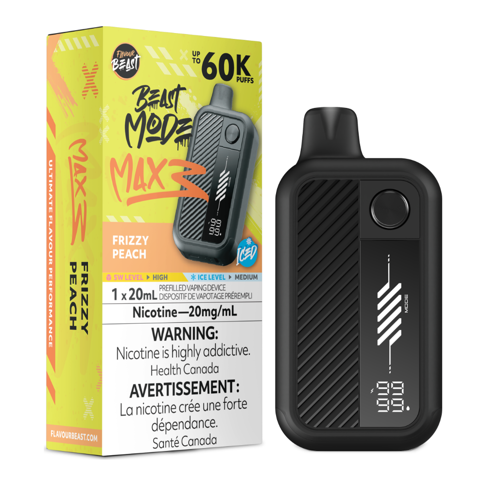 Flavour Beast Beast Mode Max 3 Disposable - Frizzy Peach Iced 20mg