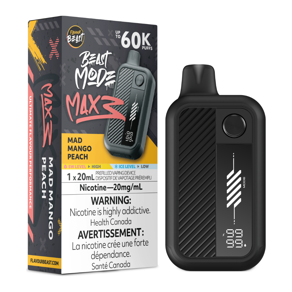 Flavour Beast Beast Mode Max 3 Disposable - Mad Mango Peach 20mg