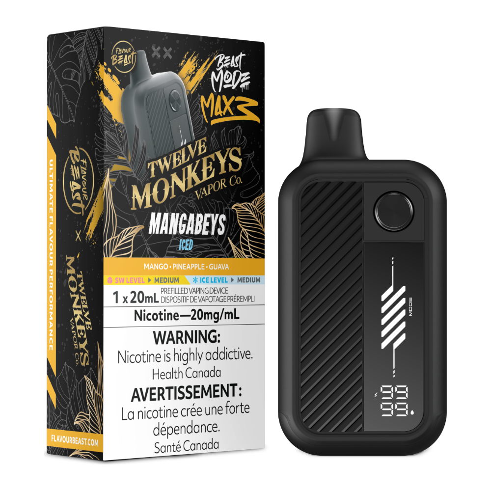 Flavour Beast Beast Mode Max 3 Disposable - Mangabeys Iced 20mg