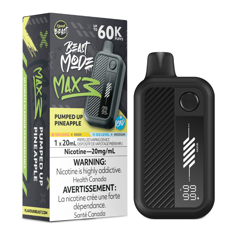 Flavour Beast Beast Mode Max 3 Disposable - Pumped Up Pineapple Iced 20mg