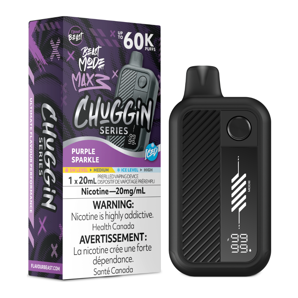 Flavour Beast Beast Mode Max 3 Disposable - Purple Sparkle Iced 20mg