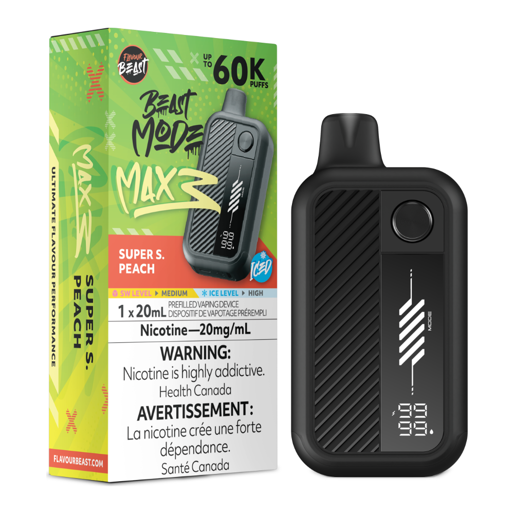 Flavour Beast Beast Mode Max 3 Disposable - Super S. Peach Iced 20mg