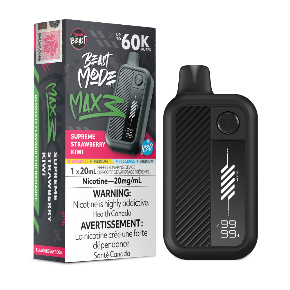 Flavour Beast Beast Mode Max 3 Disposable - Supreme Strawberry Kiwi Iced 20mg