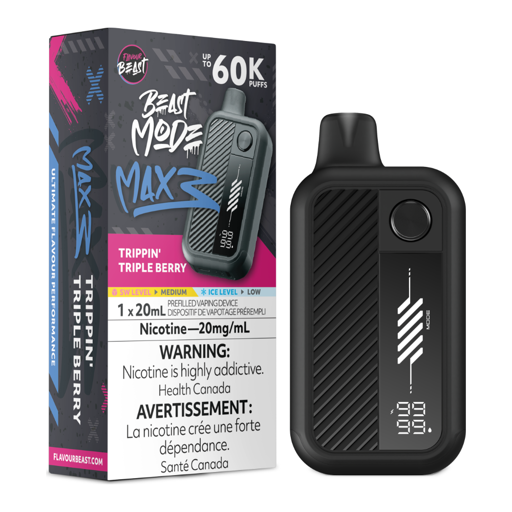 Flavour Beast Beast Mode Max 3 Disposable - Trippin Triple Berry 20mg
