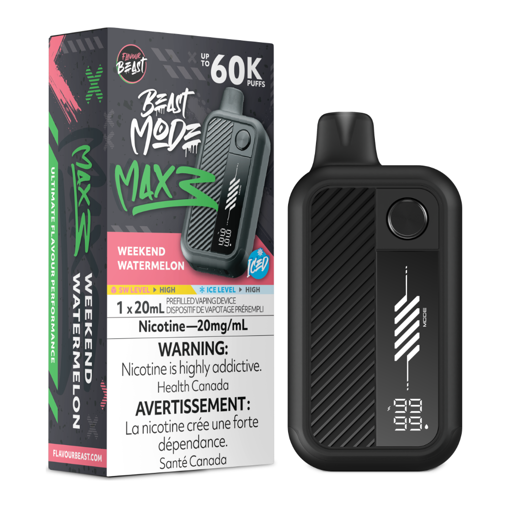 Flavour Beast Beast Mode Max 3 Disposable - Weekend Watermelon Iced 20mg