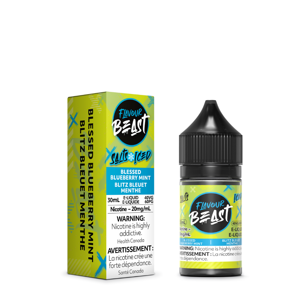Flavour Beast E-Liquid - Blessed Blueberry Mint Iced 10mg/30mL
