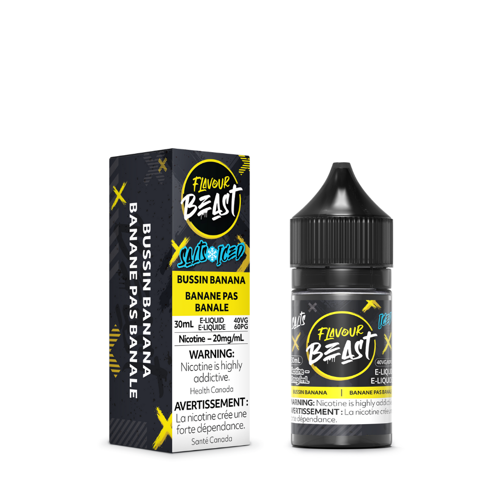Flavour Beast E-Liquid - Bussin Banana Iced 10mg/30mL