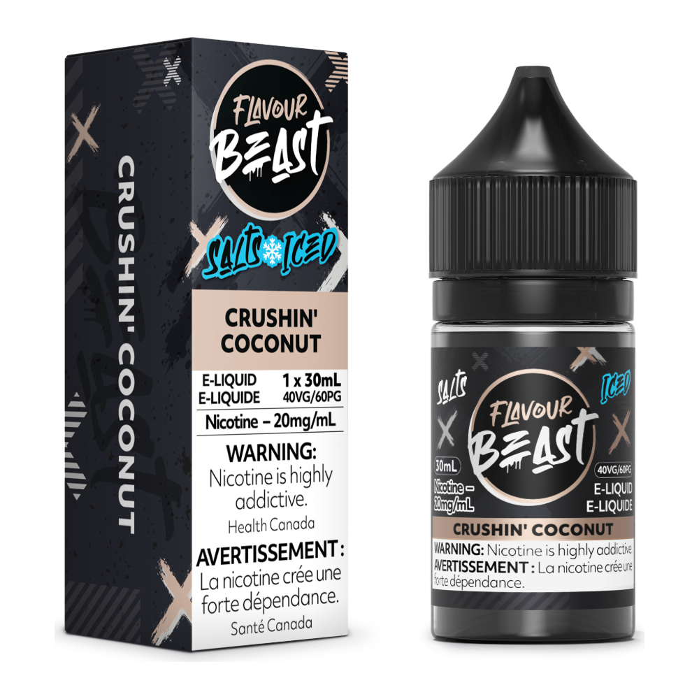 Flavour Beast E-Liquid - Crushin Coconut Iced 20mg/30mL