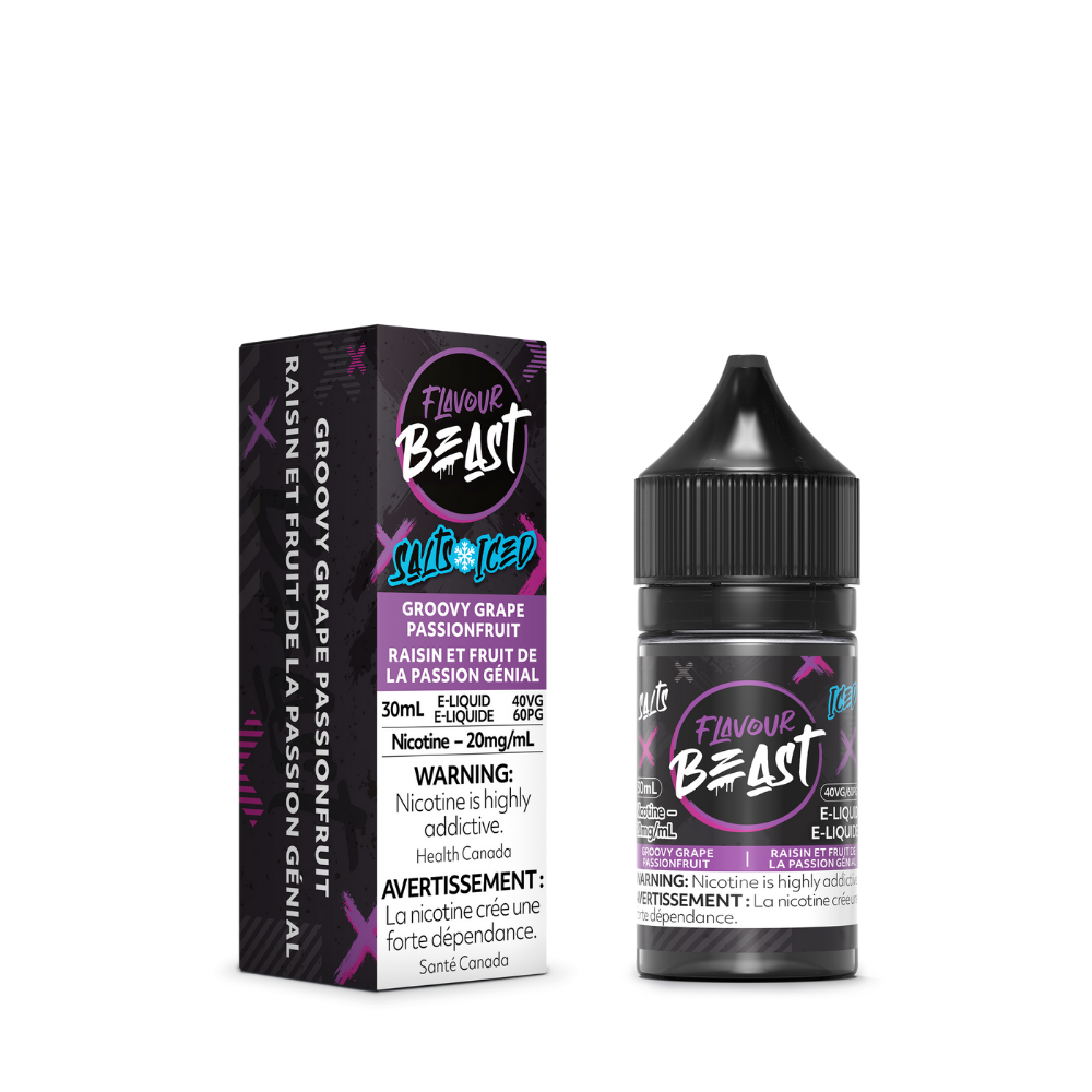 Flavour Beast E-Liquid - Groovy Grape Passionfruit Iced 20mg/30mL
