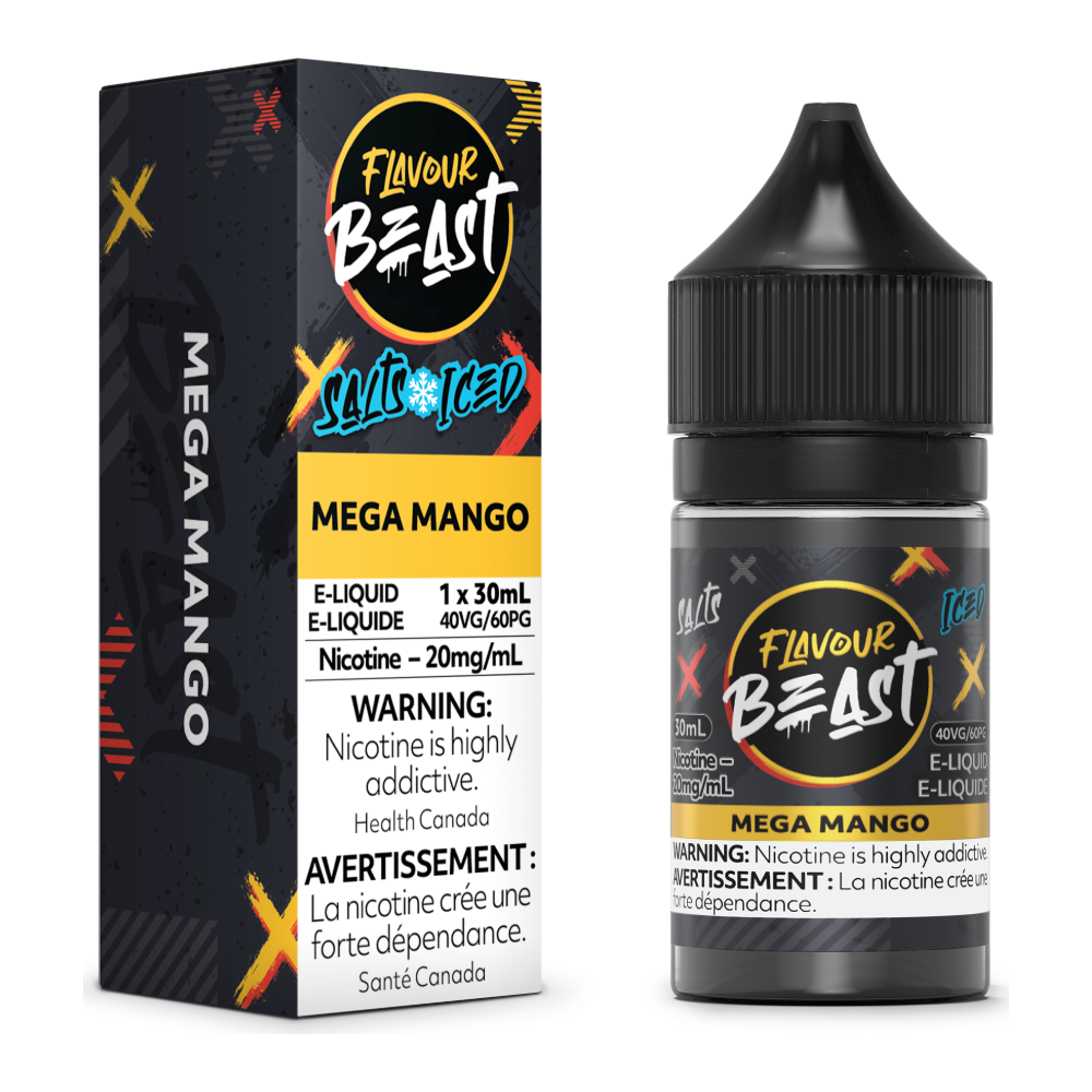 Flavour Beast E-Liquid - Mega Mango Iced 20mg/30mL