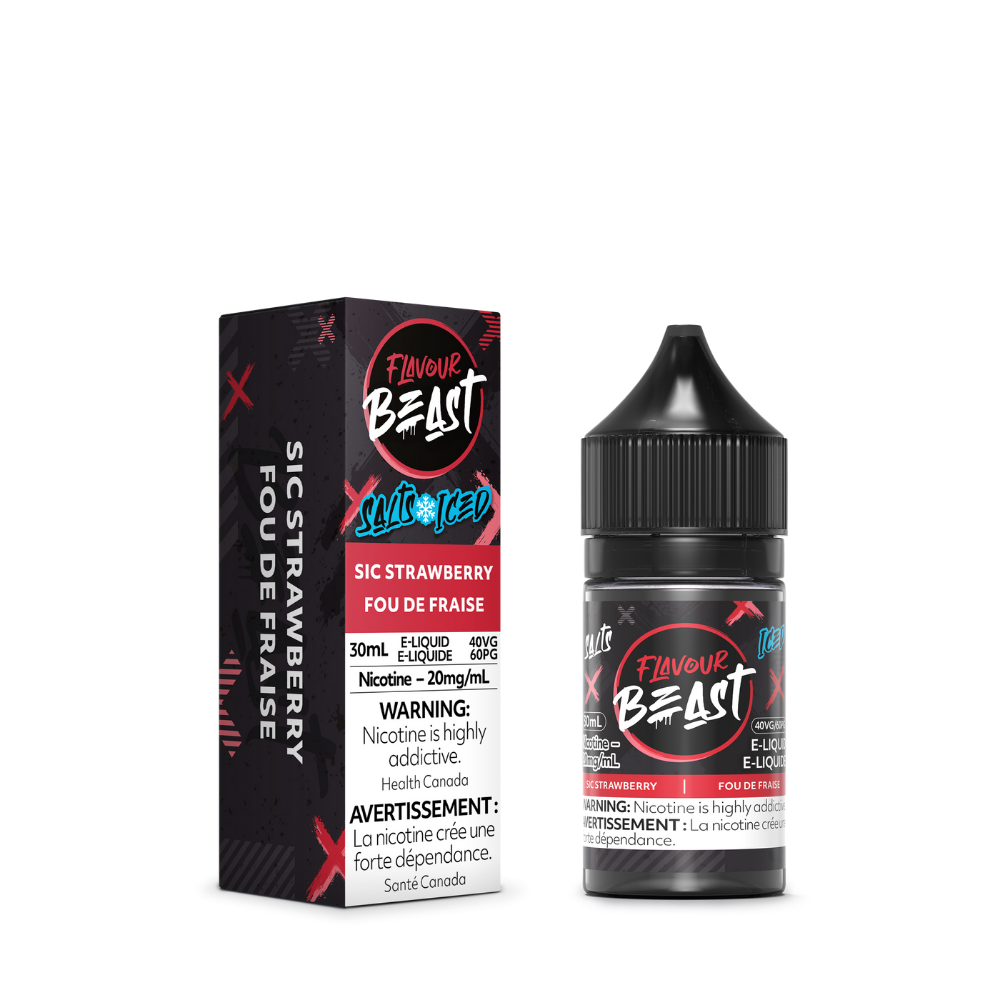 Flavour Beast E-Liquid - Sic Strawberry Iced 10mg/30mL