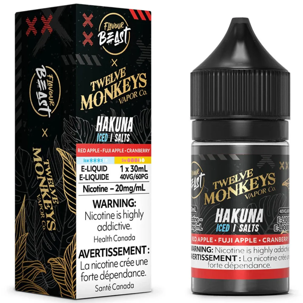 Flavour Beast x 12 Monkeys E-Liquid - Hakuna Iced 20mg/30mL