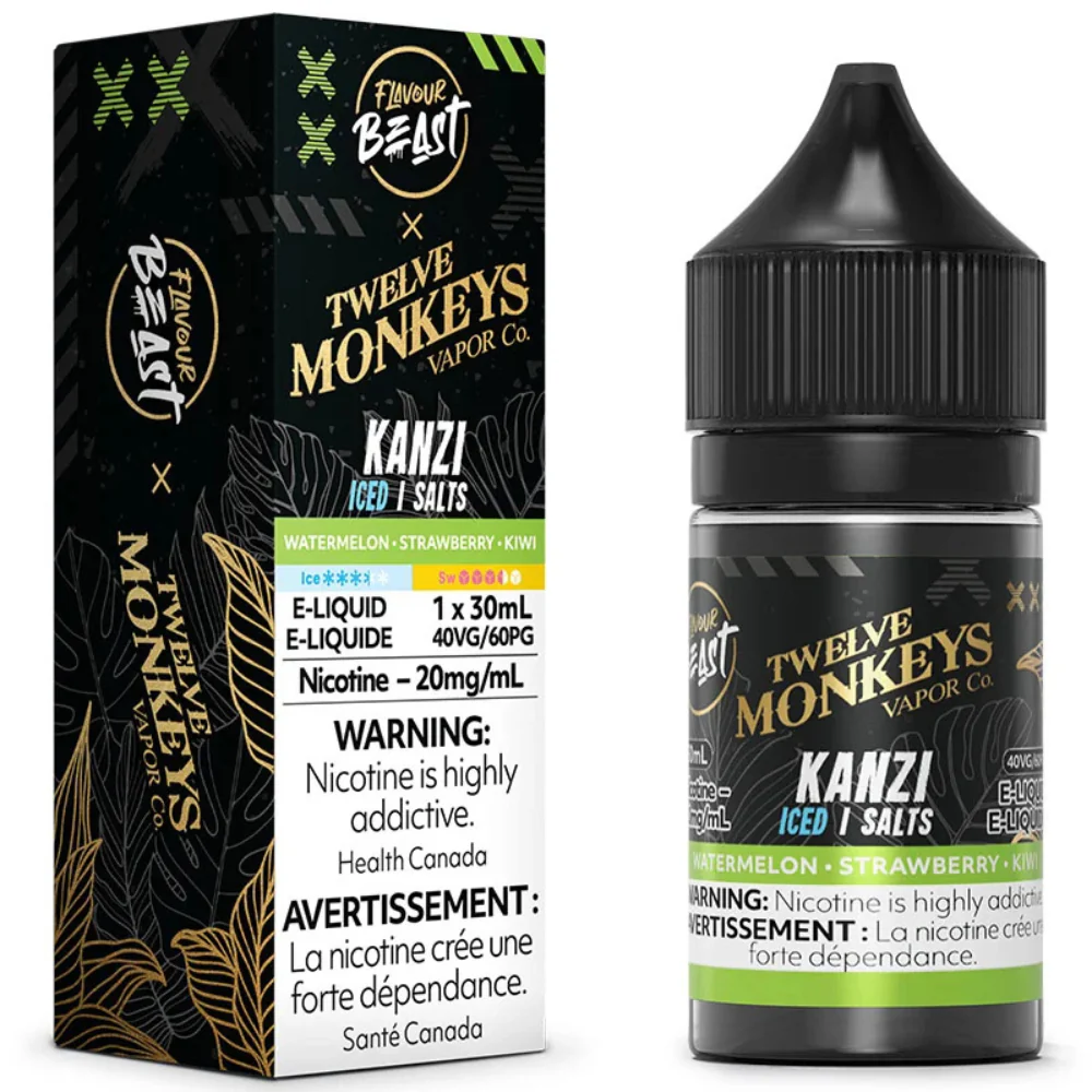 Flavour Beast x 12 Monkeys E-Liquid - Kanzi Iced 20mg/30mL