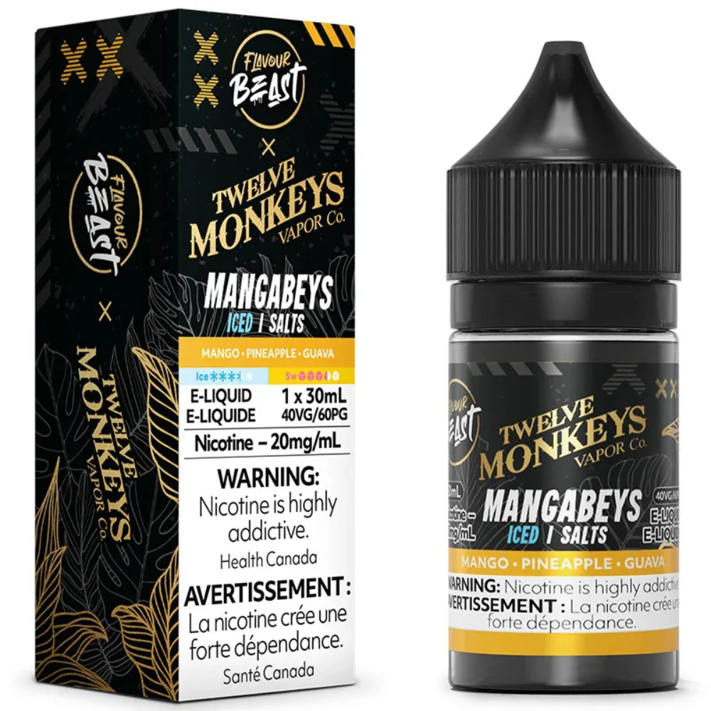 Flavour Beast x 12 Monkeys E-Liquid - Mangabeys Iced 20mg/30mL