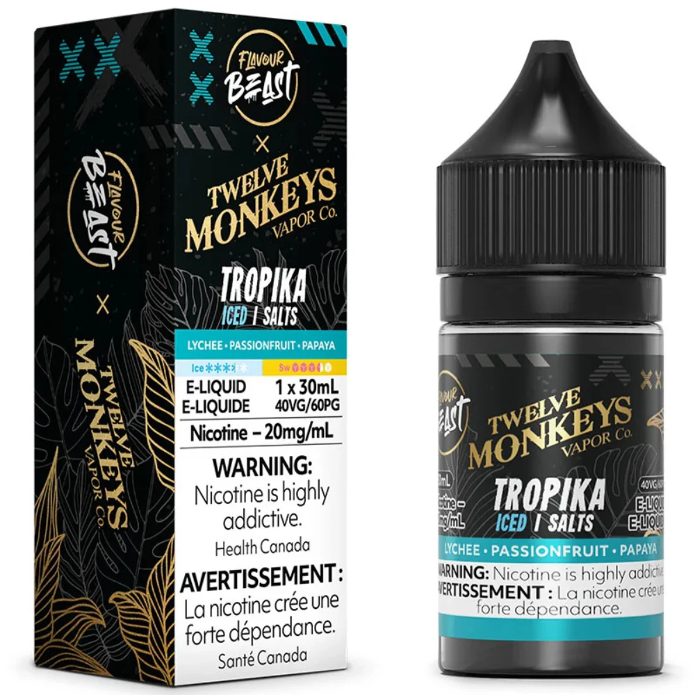 Flavour Beast x 12 Monkeys E-Liquid - Tropika Iced 20mg/30mL