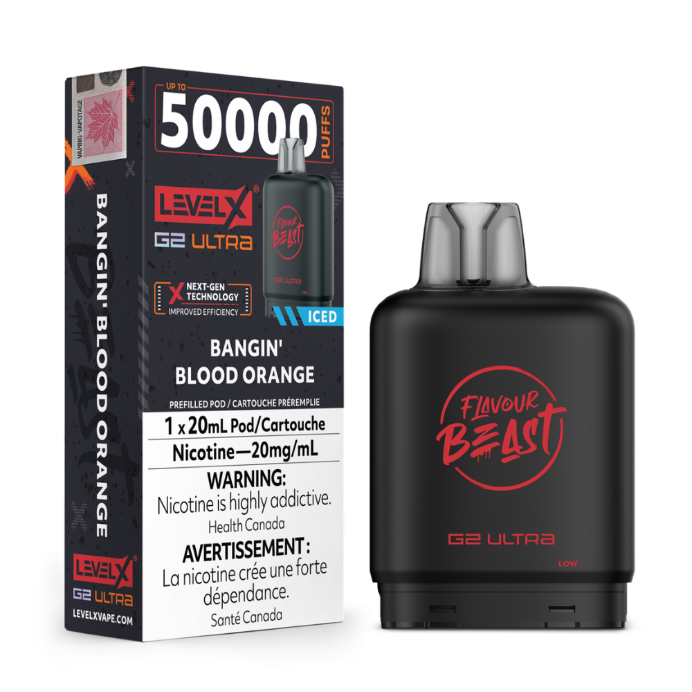 Level X G2 Ultra Pod 20mL - Flavour Beast - Bangin Blood Orange 20mg