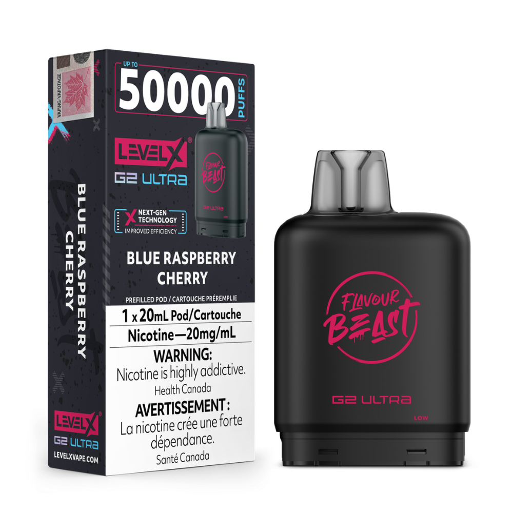 Level X G2 Ultra Pod 20mL - Flavour Beast - Blue Raspberry Cherry 20mg