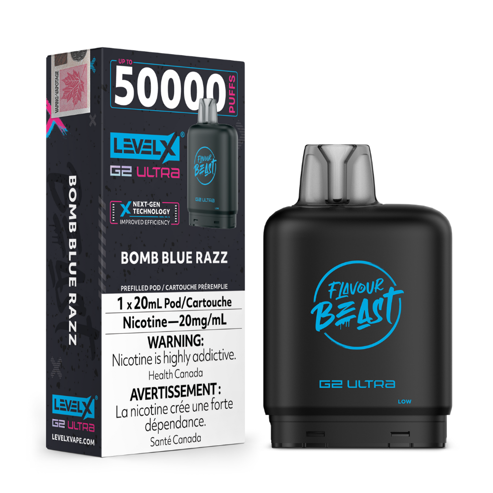 Level X G2 Ultra Pod 20mL - Flavour Beast - Bomb Blue Razz 20mg