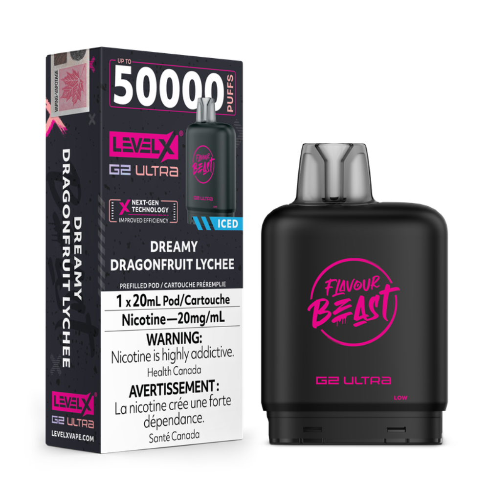 Level X G2 Ultra Pod 20mL - Flavour Beast - Dreamy Dragonfruit Lychee Iced 20mg