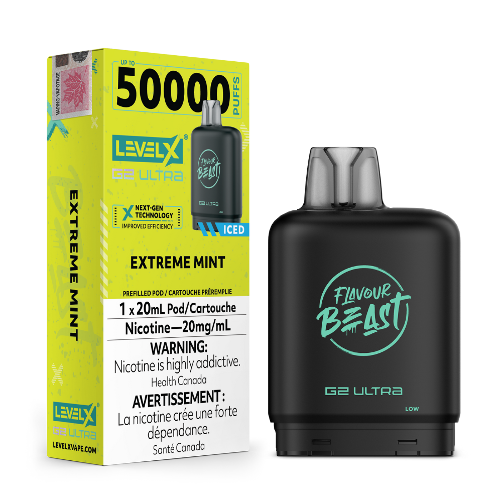 Level X G2 Ultra Pod 20mL - Flavour Beast - Extreme Mint 20mg