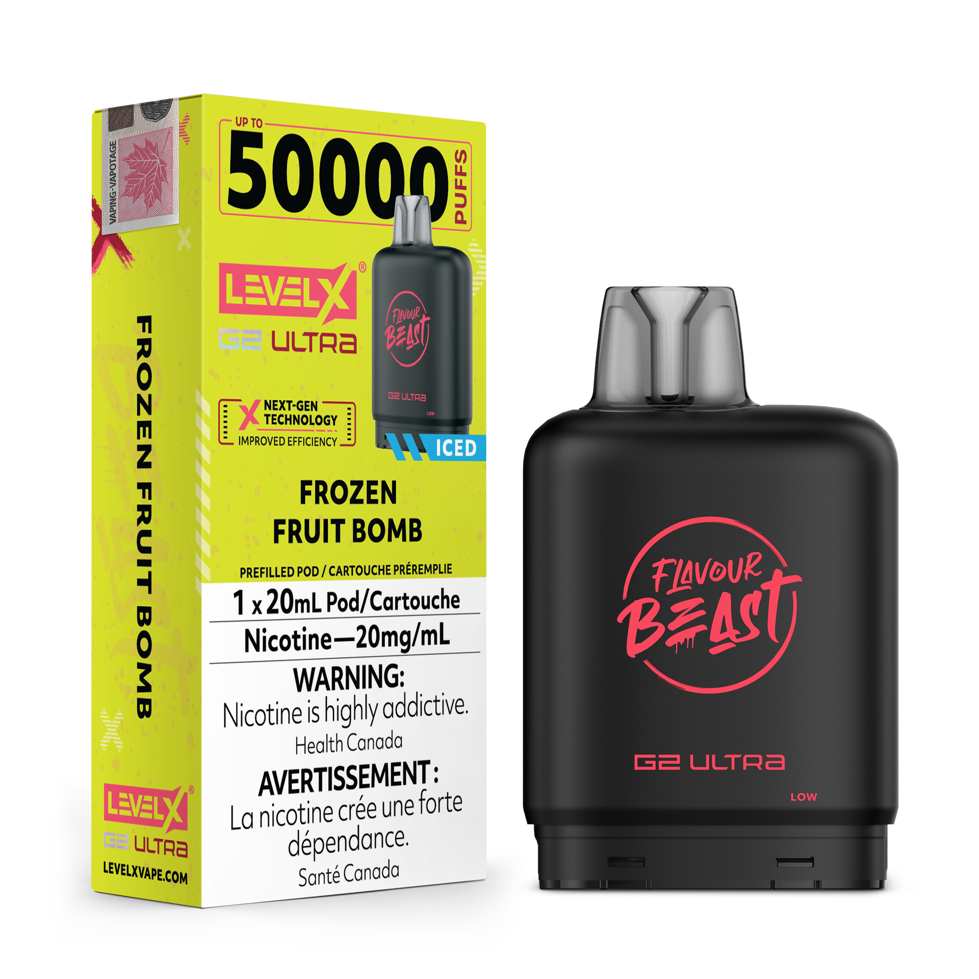 Level X G2 Ultra Pod 20mL - Flavour Beast - Frozen Fruit Bomb 20mg