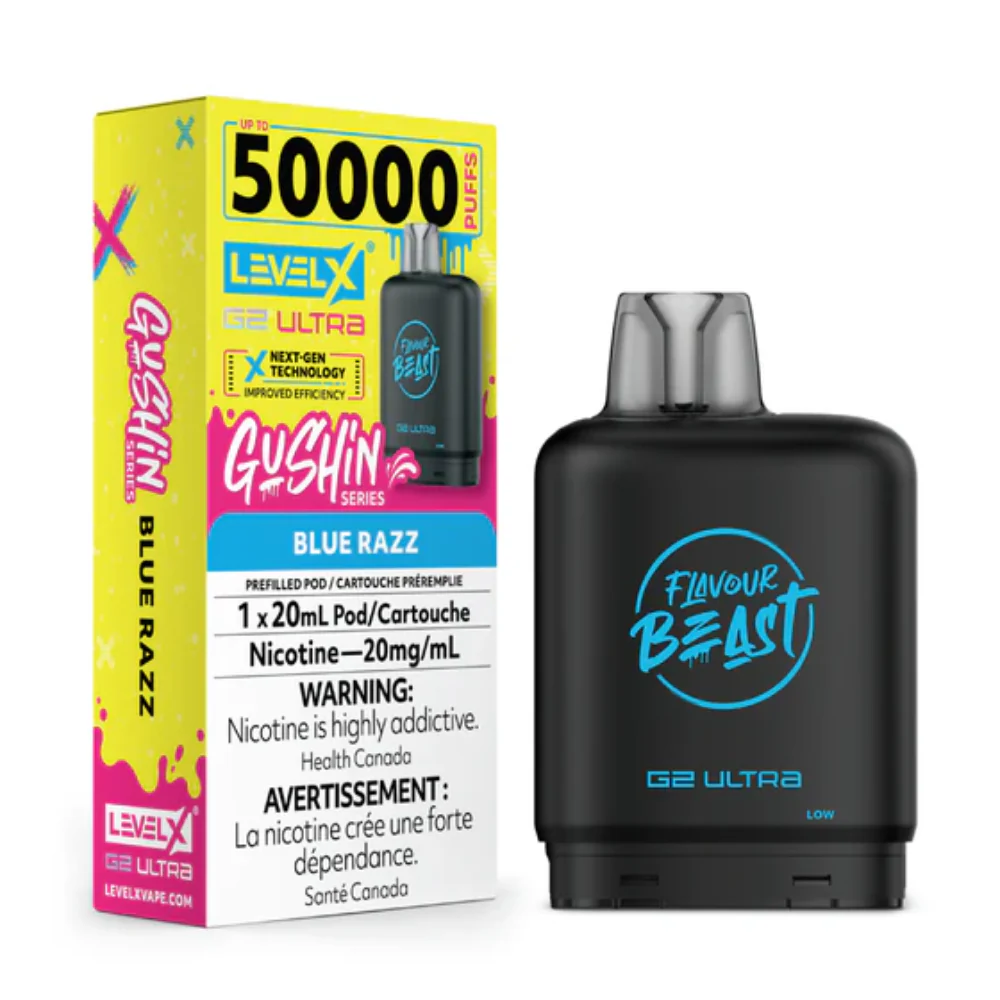 Level X G2 Ultra Pod 20mL - Flavour Beast - G.S. Blue Razz 20mg
