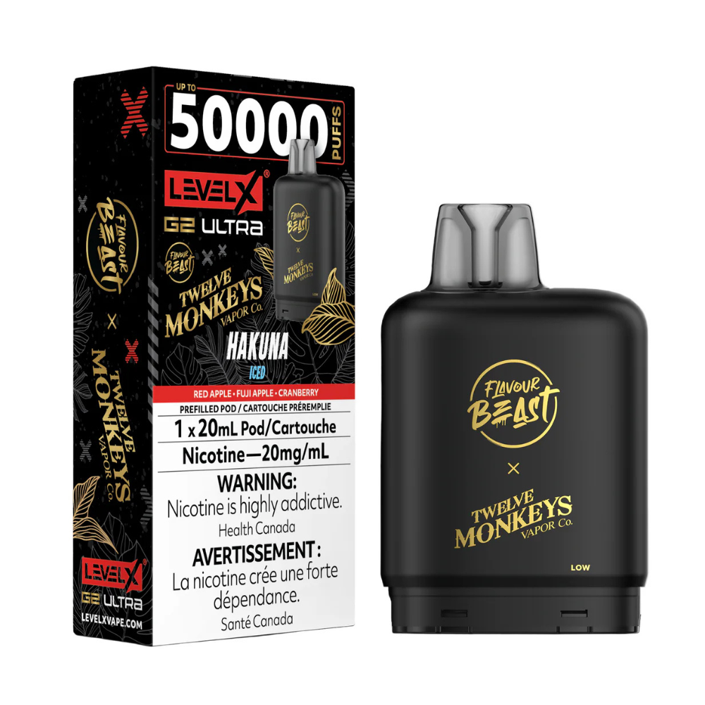 Level X G2 Ultra Pod 20mL - Flavour Beast - Hakuna Iced 20mg