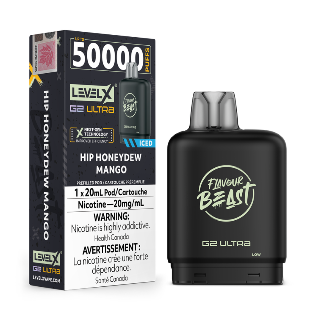Level X G2 Ultra Pod 20mL - Flavour Beast - Hip Honeydew Mango Iced 20mg