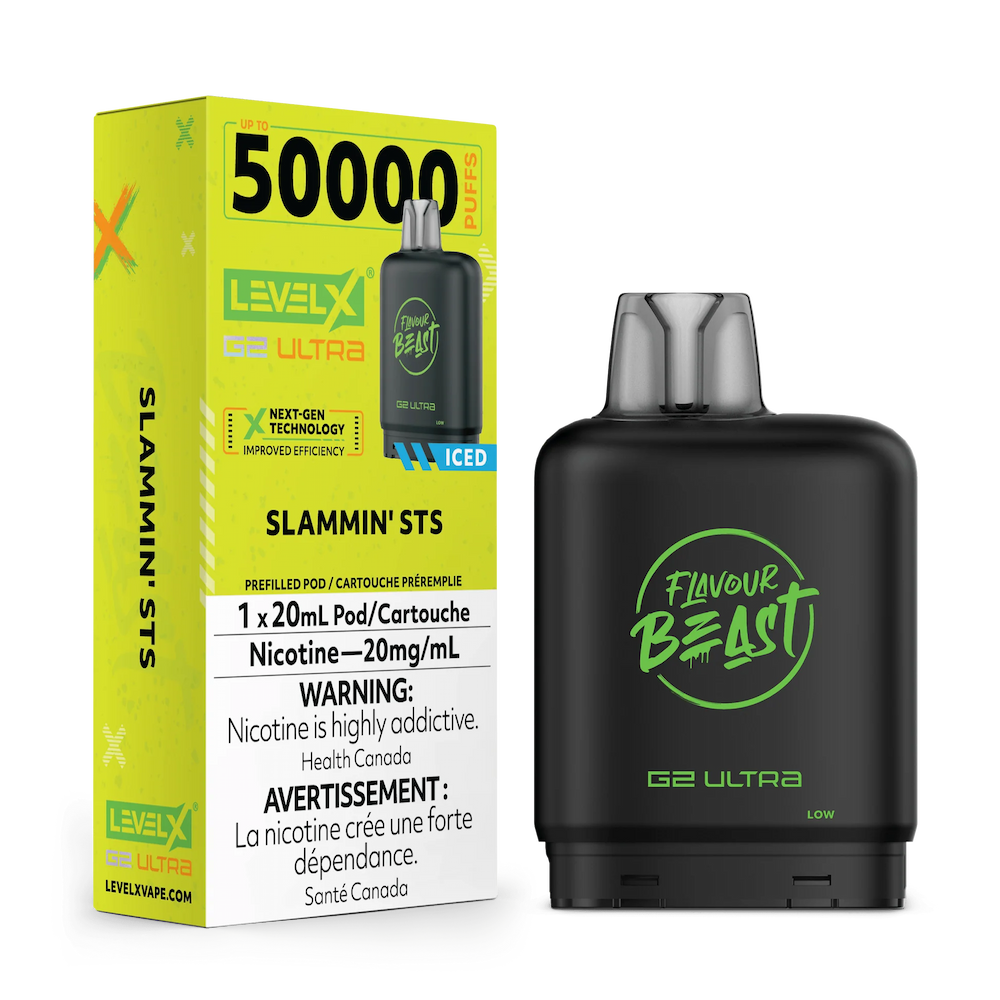 Level X G2 Ultra Pod 20mL - Flavour Beast - Slammin STS 20mg