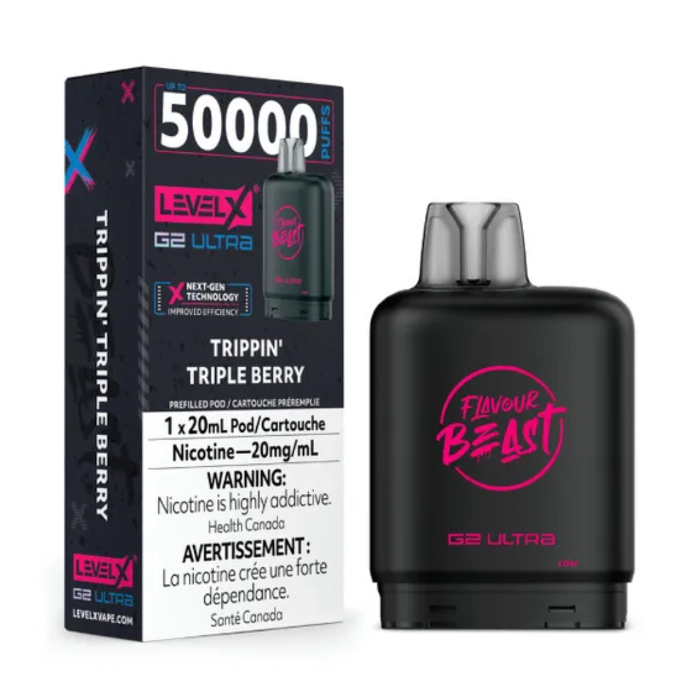 Level X G2 Ultra Pod 20mL - Flavour Beast - Trippin Triple Berry 20mg