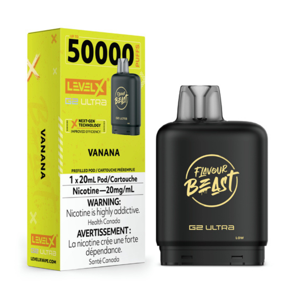 Level X G2 Ultra Pod 20mL - Flavour Beast - Vanana 20mg