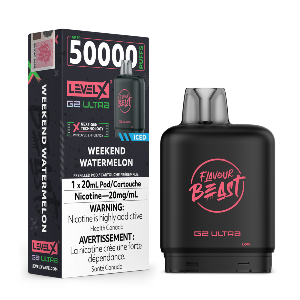 Level X G2 Ultra Pod 20mL - Flavour Beast - Weekend Watermelon 20mg