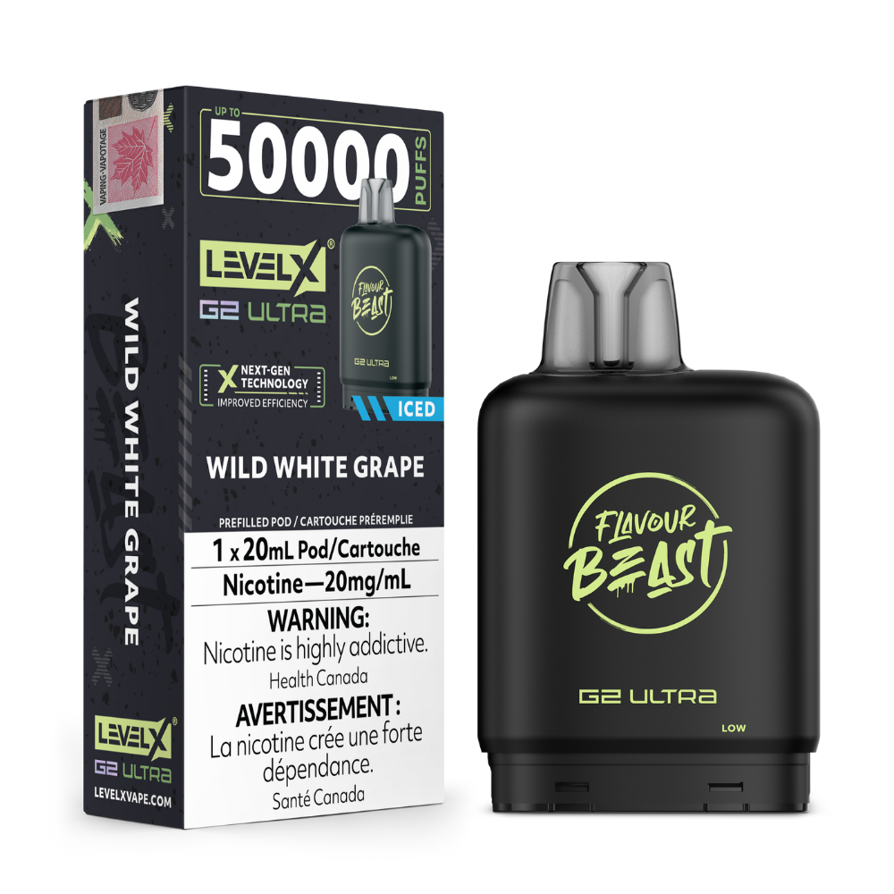 Level X G2 Ultra Pod 20mL - Flavour Beast - Wild White Grape 20mg