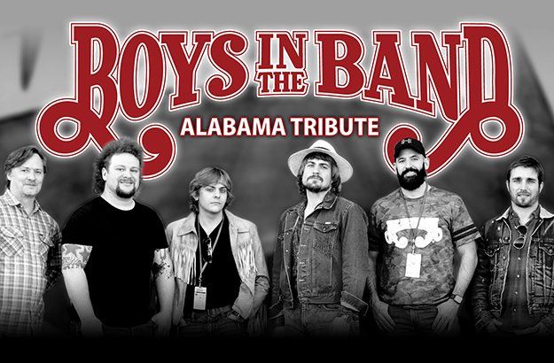 Boys in the band alabama tribute poster with a group of men