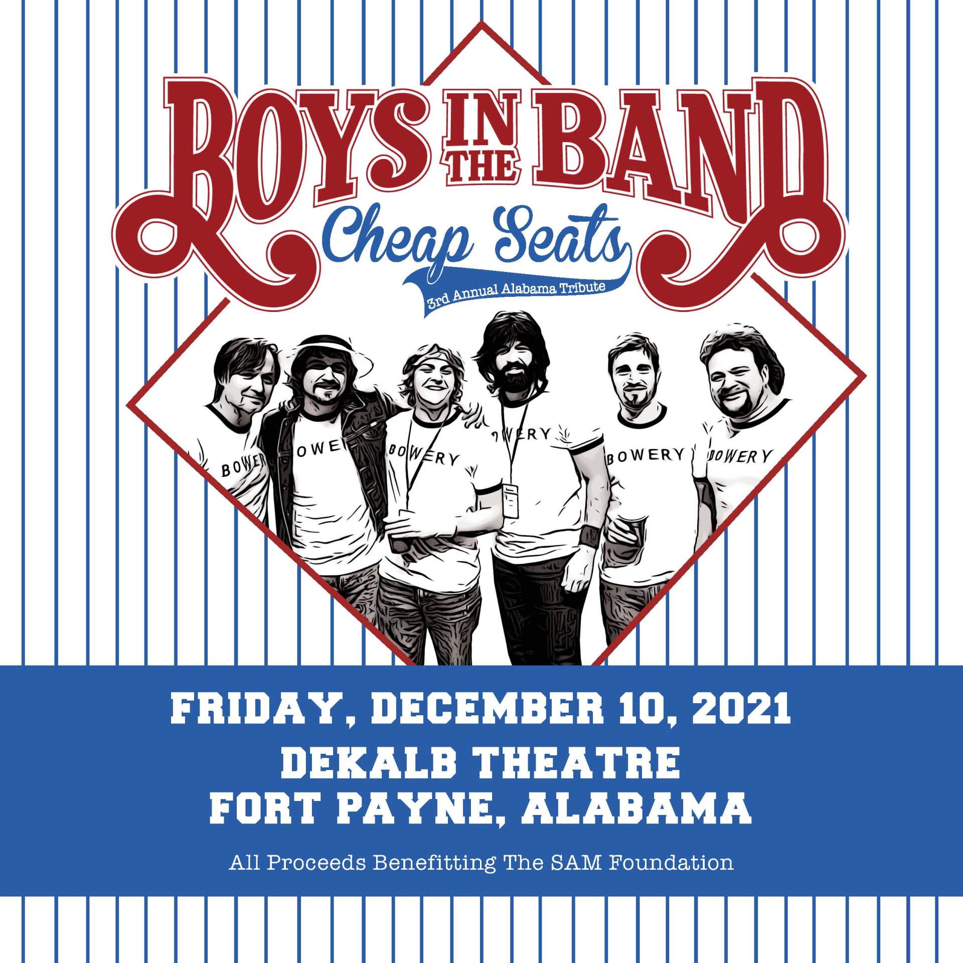 A poster for boys in the band cheap seats on friday , december 10 , 2021